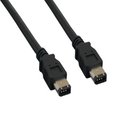 Sanoxy 15ft IEEE 1394a FireWire 400 6-pin to 6-pin, Black FRW-IEEE-1384a-6-6-15ft-blk